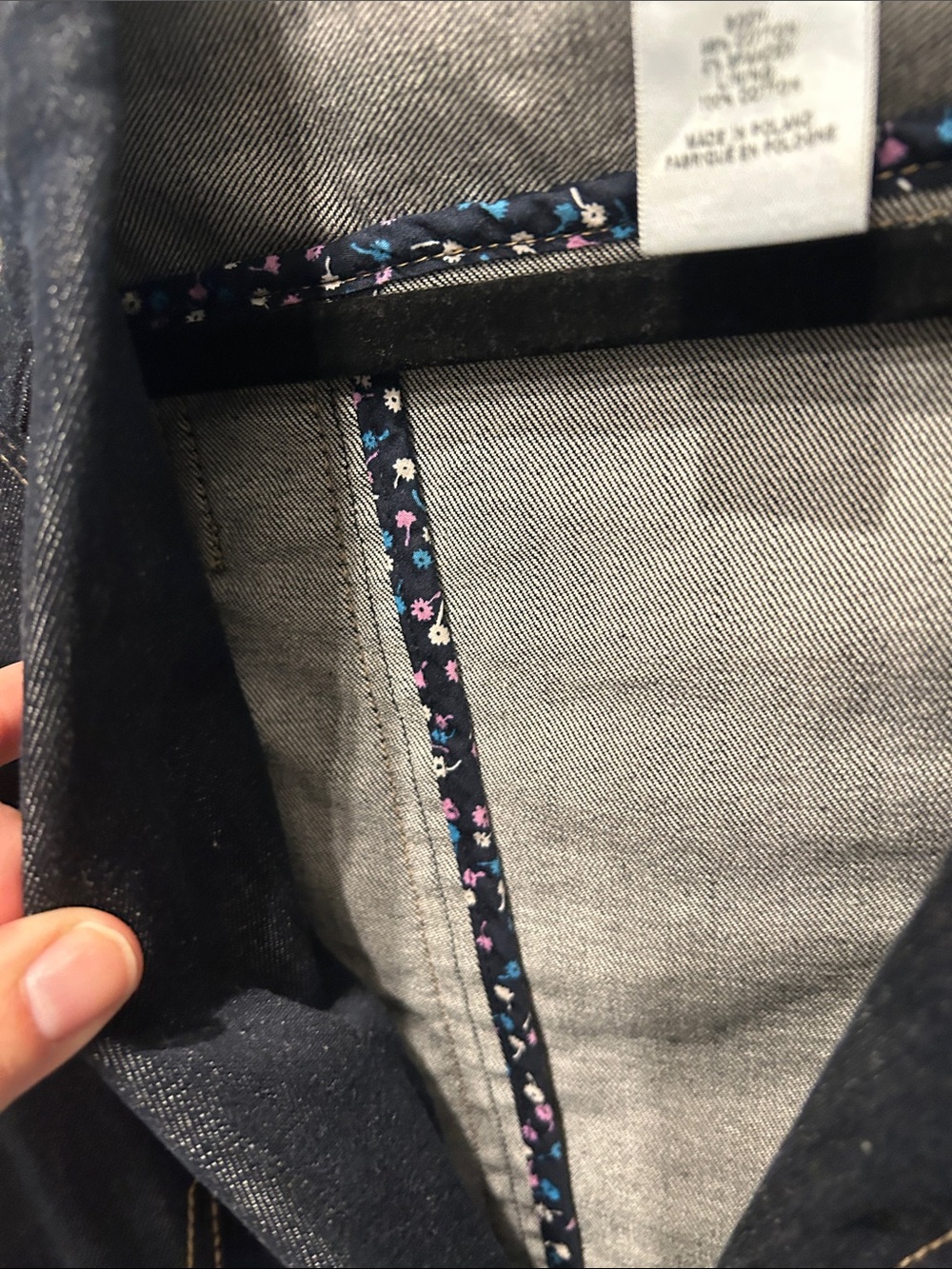 Marc Jacobs Dark Blue Denim Blazer with Contrast Stitching - Picture 4 of 5